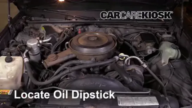 1987 Chevrolet El Camino 5.0L V8 Aceite Controlar nivel de aceite